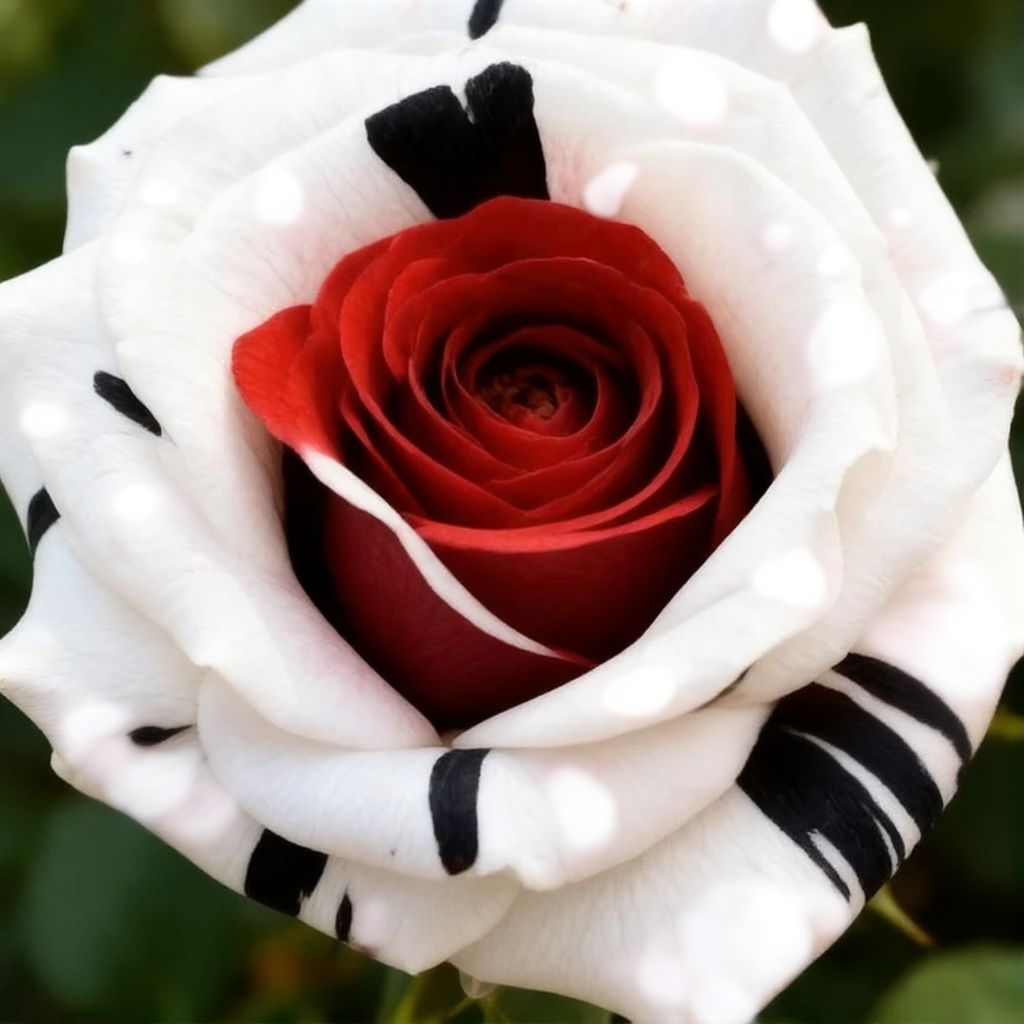 🔥LAST DAY 49% OFF🌹Rare Red White Black rose - Fire & Snow Rose(Can be planted in winter)